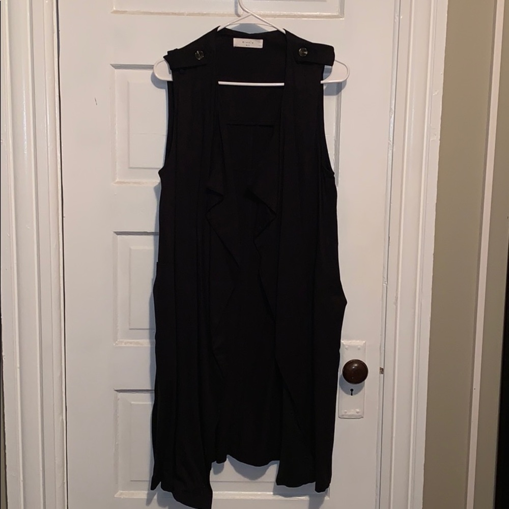 Black vested duster